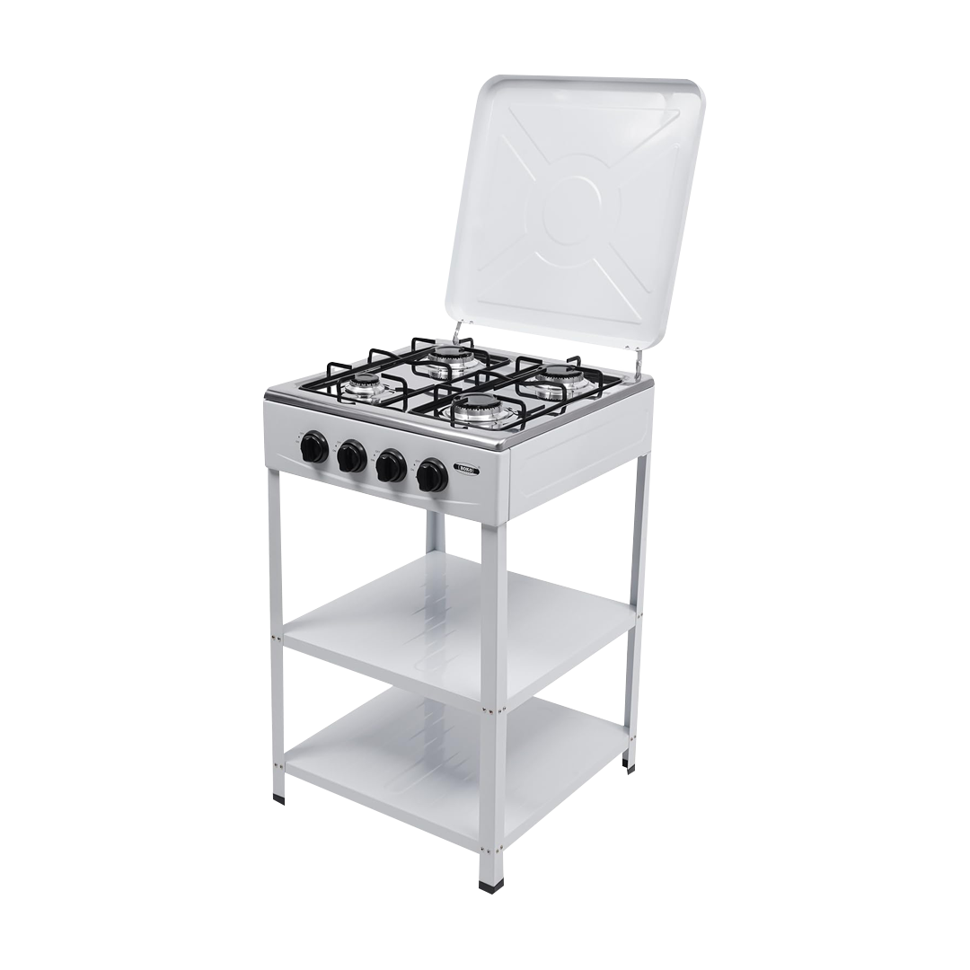 COCINA A GAS (4 QUEMADORES) CON ENCENDIDO PULSANTE