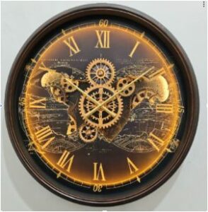 Reloj de pared con engranajes e iluminación LED - LG302E