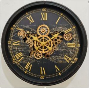 Reloj de pared con engranajes e iluminación LED - G201C